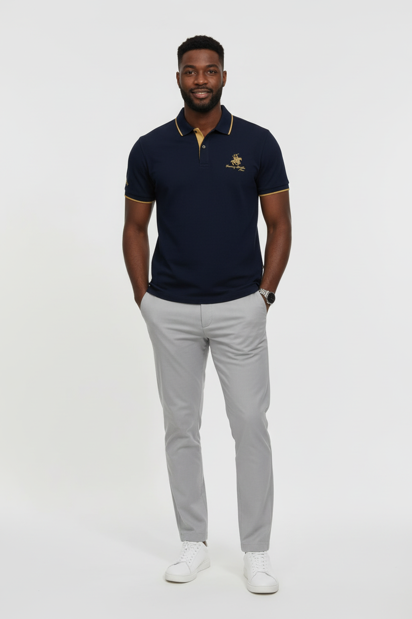 Polo bordado con clase
