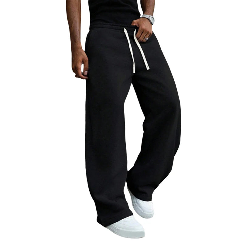Pantalones de chándal anchos con cordón