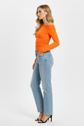 Top Naranja Tejano Perfil